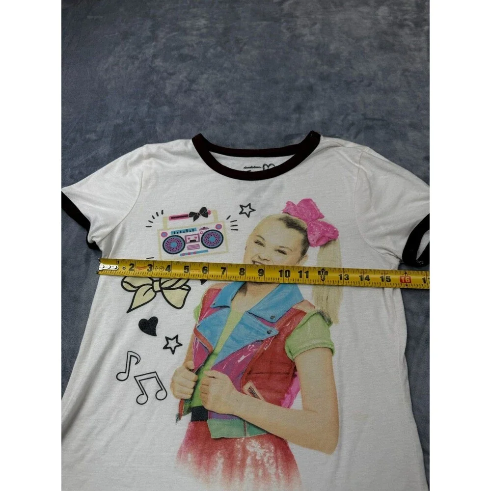 Nickelodeon Jojo Siwa White Short Sleeve Top - Size XL